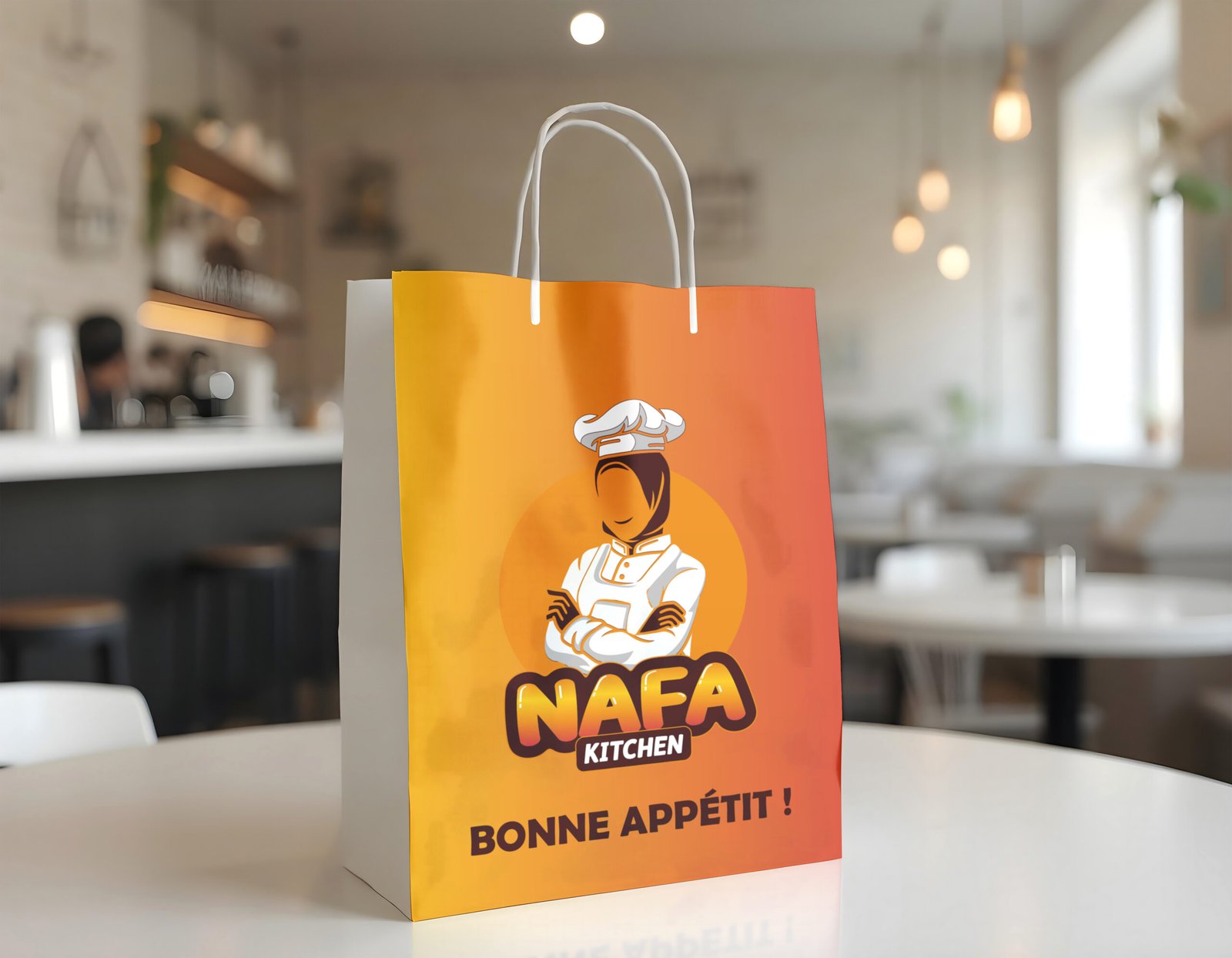 Nafa Kitchen — Sac de vente à emporter