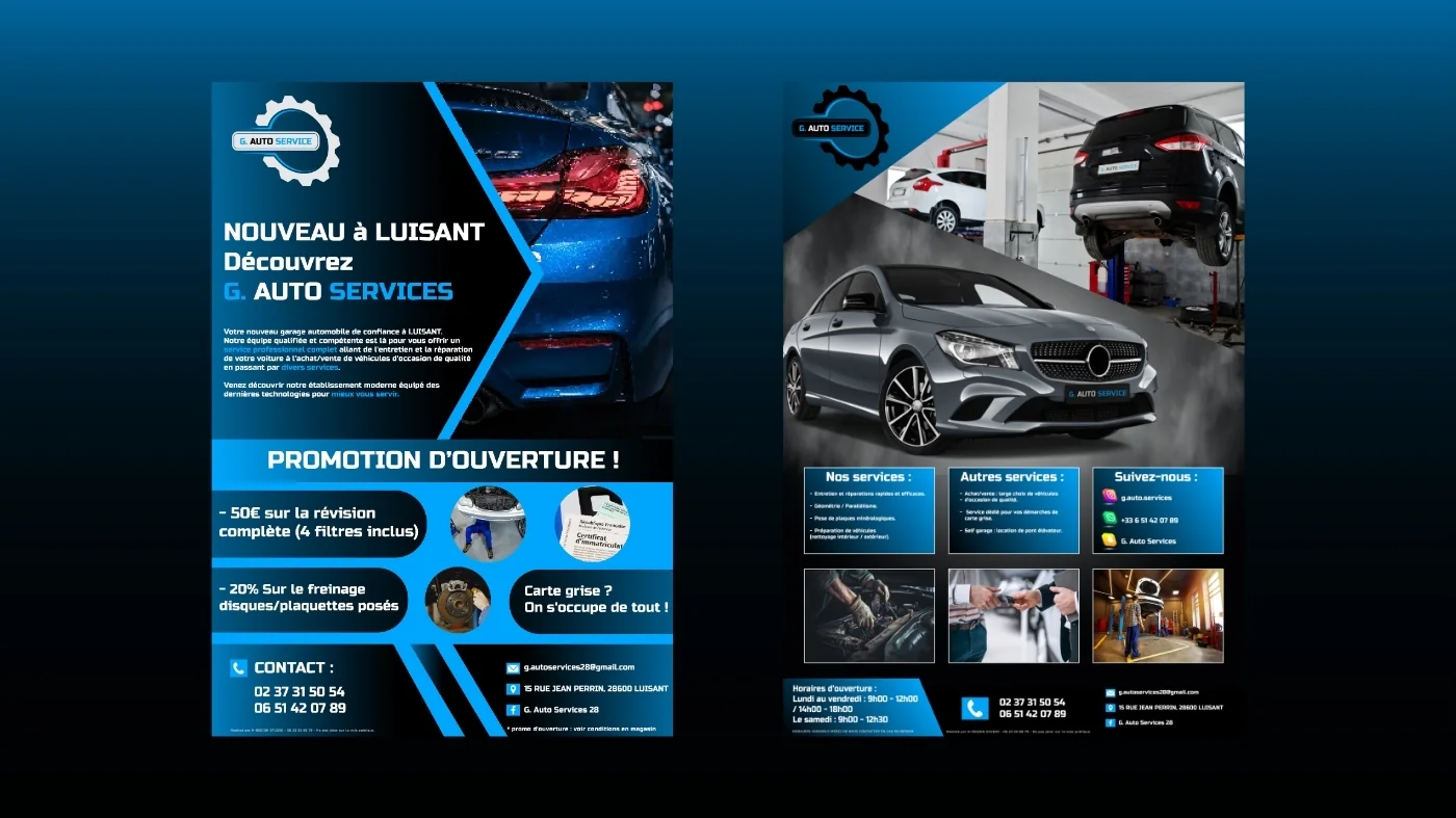 G.Auto Service — Flyer d'ouverture