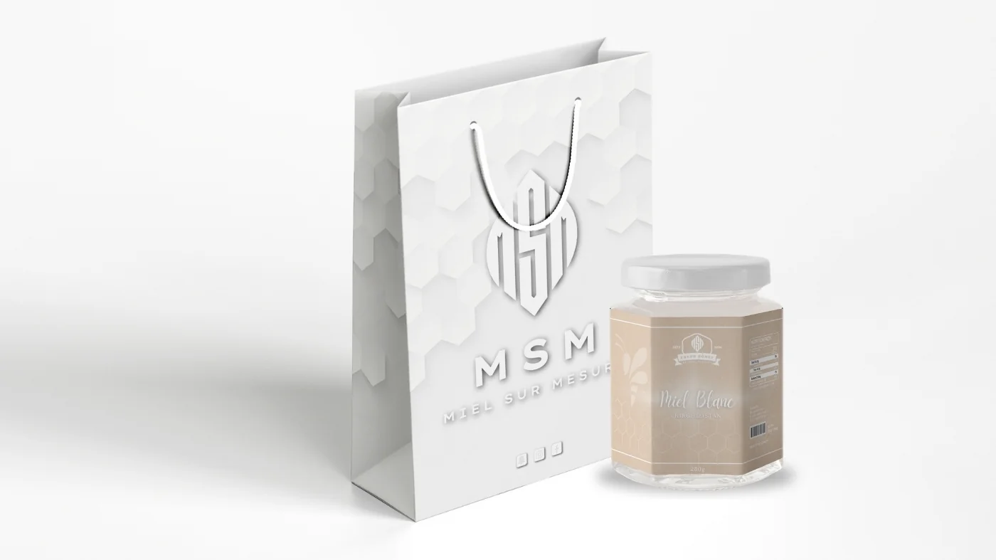 MSM — Miel Sur Mesure — Sac et coffret