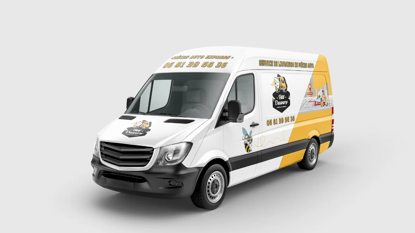 Bee Delivery — Habillage du véhicule