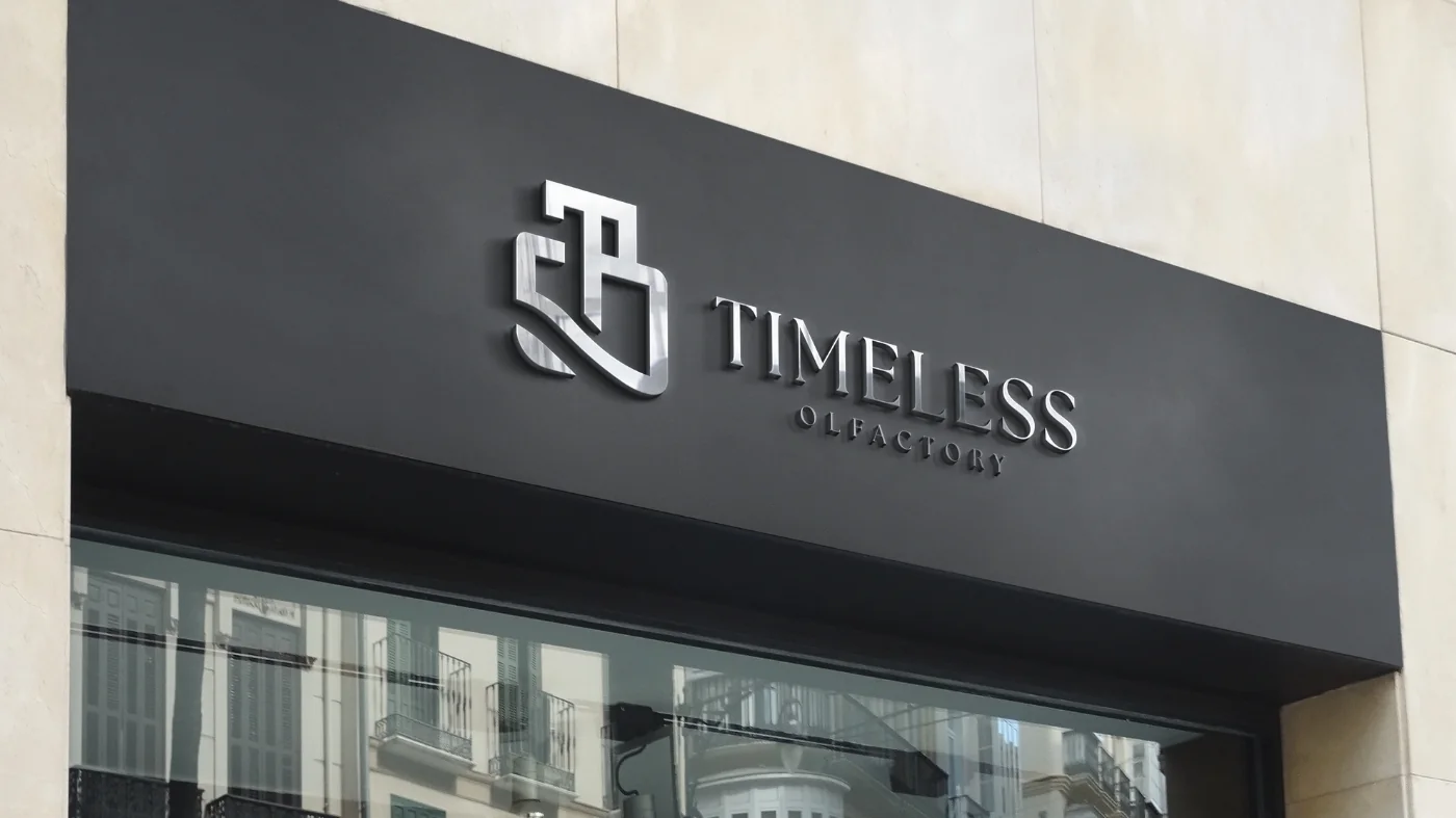 Timeless Olfactory — Enseigne en relief