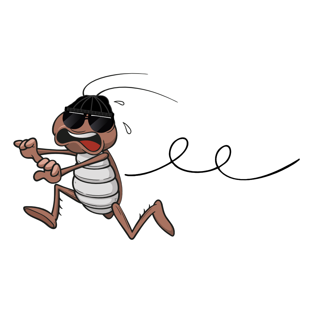 Mascotte pou en fuite